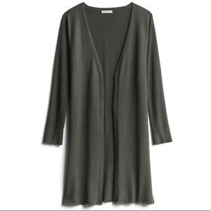 Cotton Emporium Simi Ribbed Sleeve Duster Cardigan
